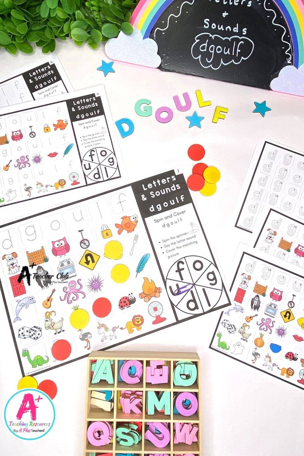 DGOULF Spinner Games (COLOUR LOWER CASE)