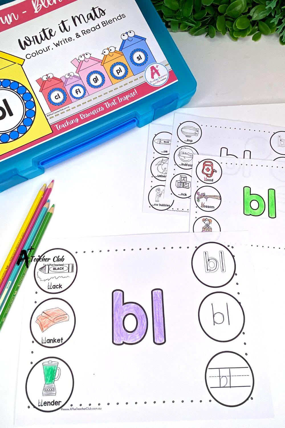 bl Consonant Blends Write it Mats