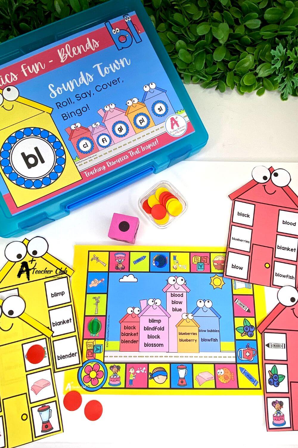 bl Consonant Blends Board Game