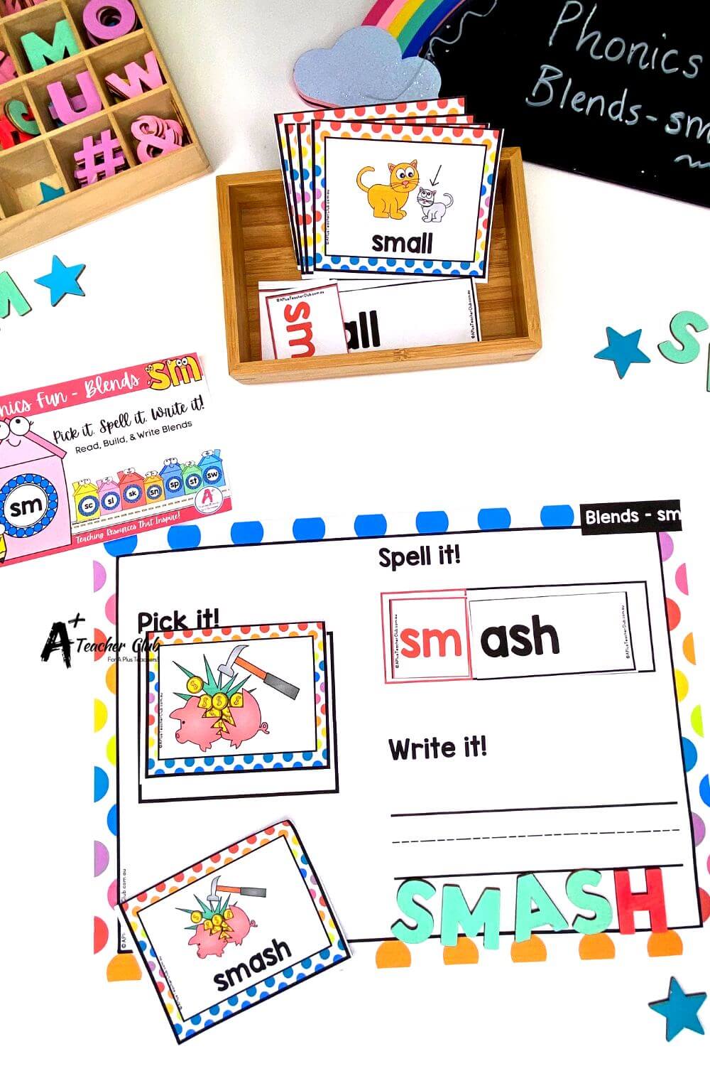 sm Consonant Blends Word Builder Game