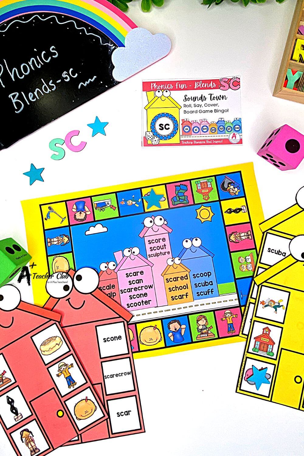 sc Consonant Blends Board Game