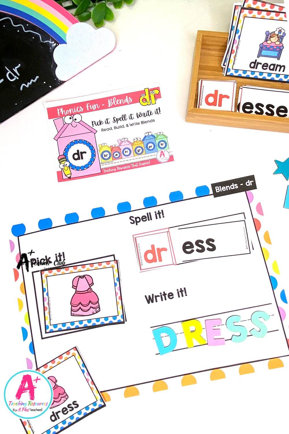 dr Consonant Blends Word Builder Game