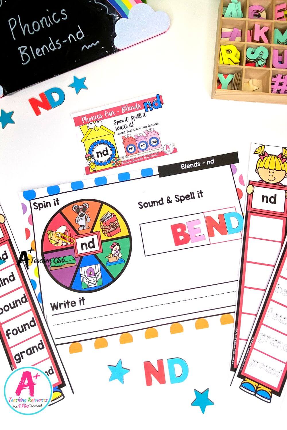 nd Consonant Blends Spin & Spell