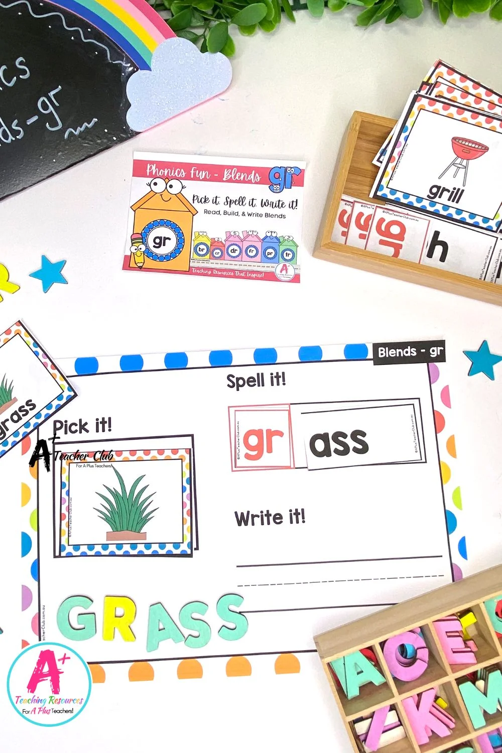 gr Consonant Blends Word Builder Game