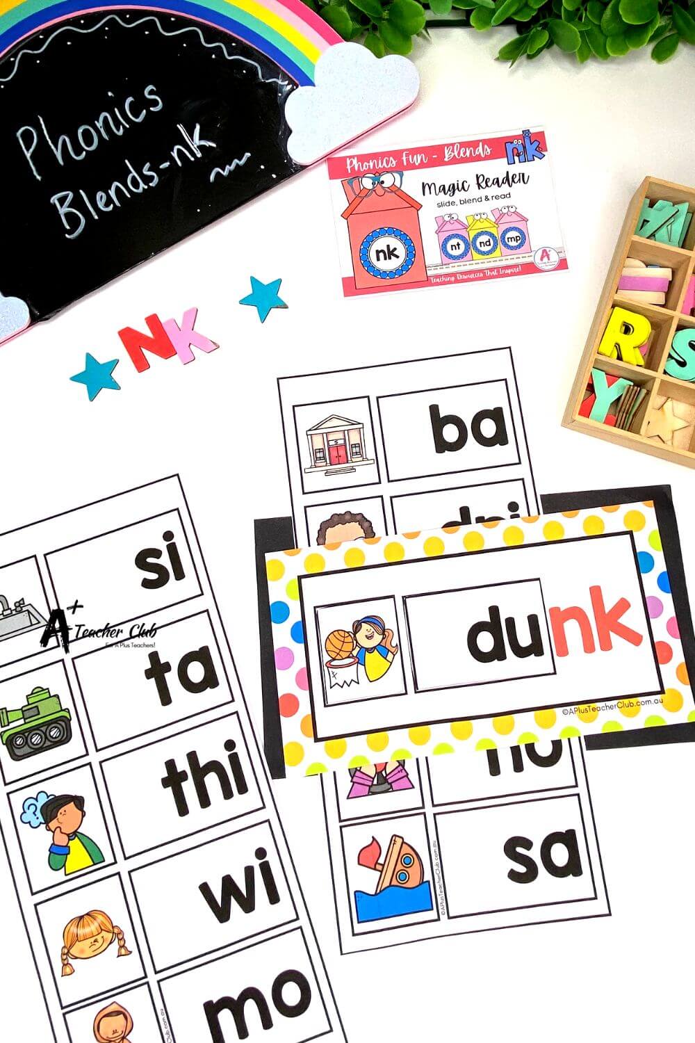 nk Consonant Blends Strip Reader