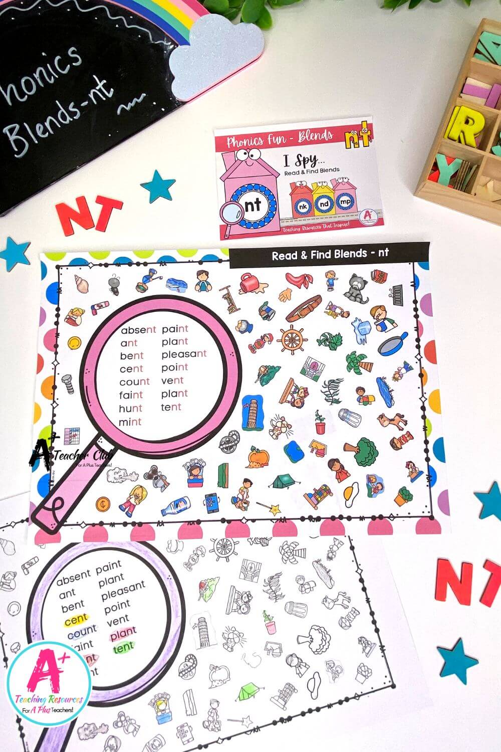 nt Consonant Blends I Spy Read & Find