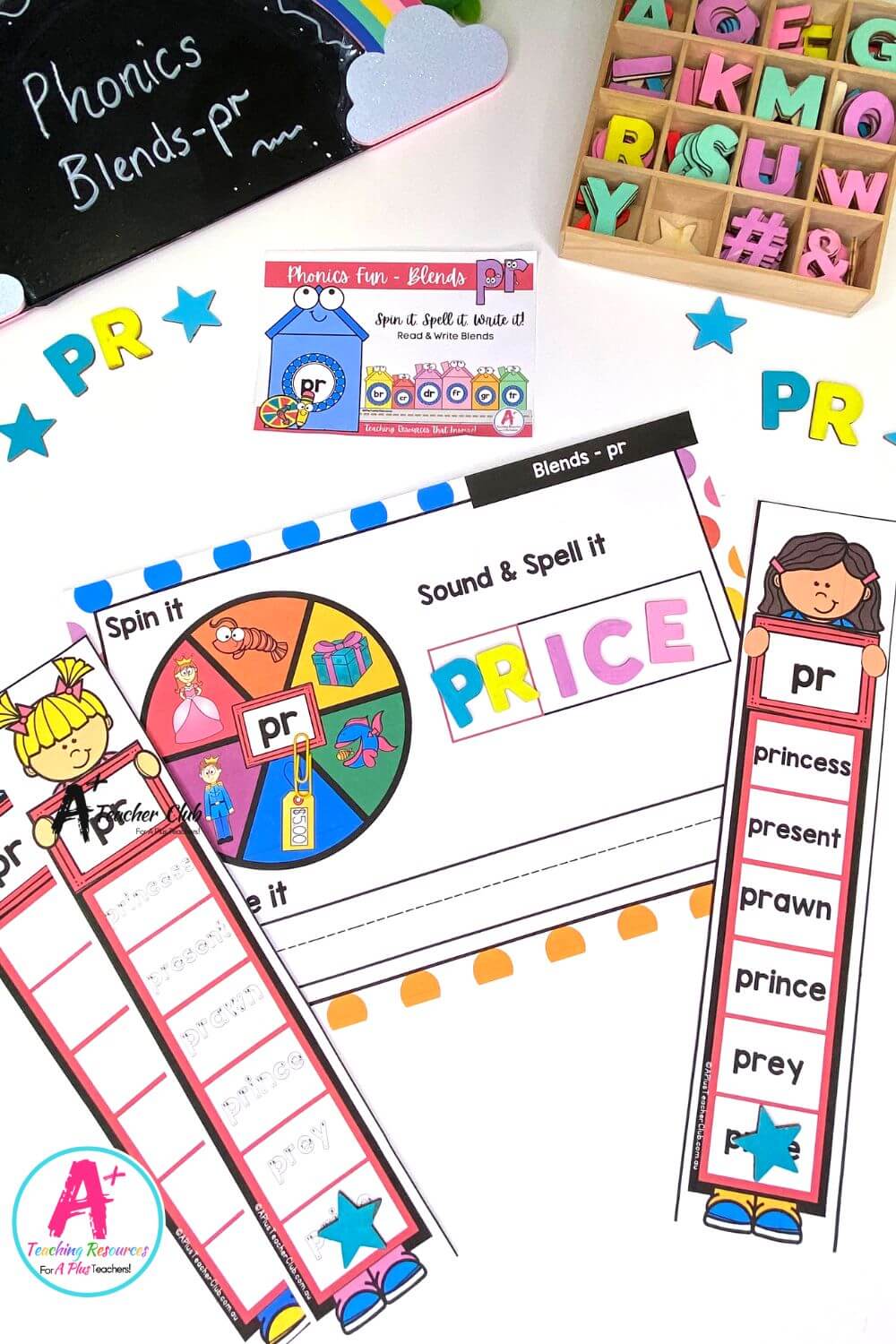 pr Consonant Blends Spin & Spell