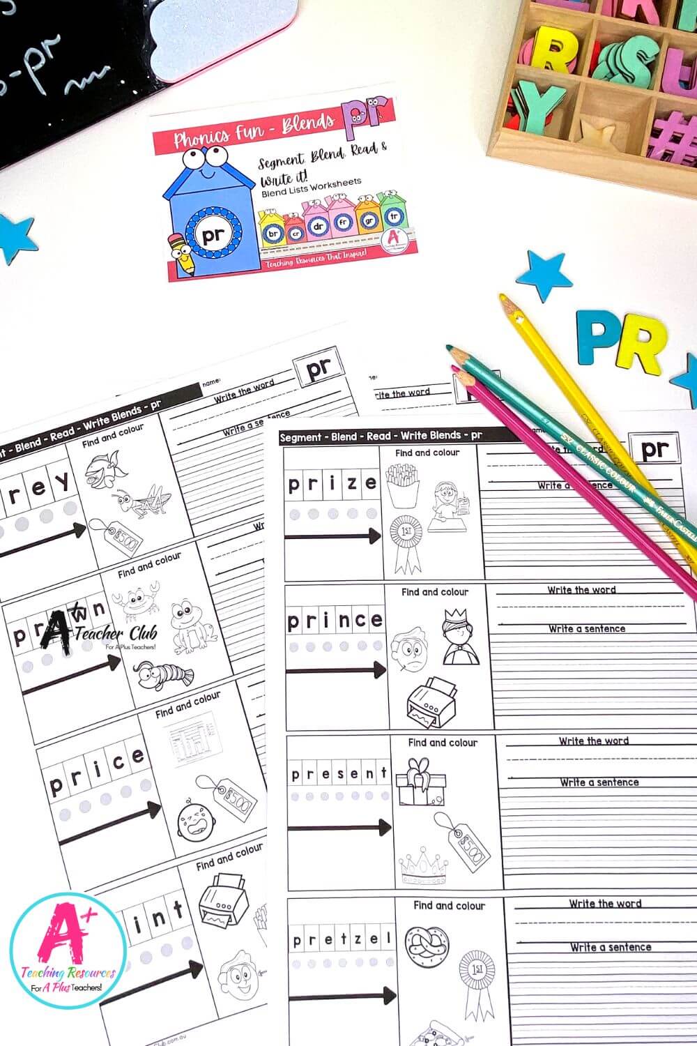 pr Consonant Blends Worksheets