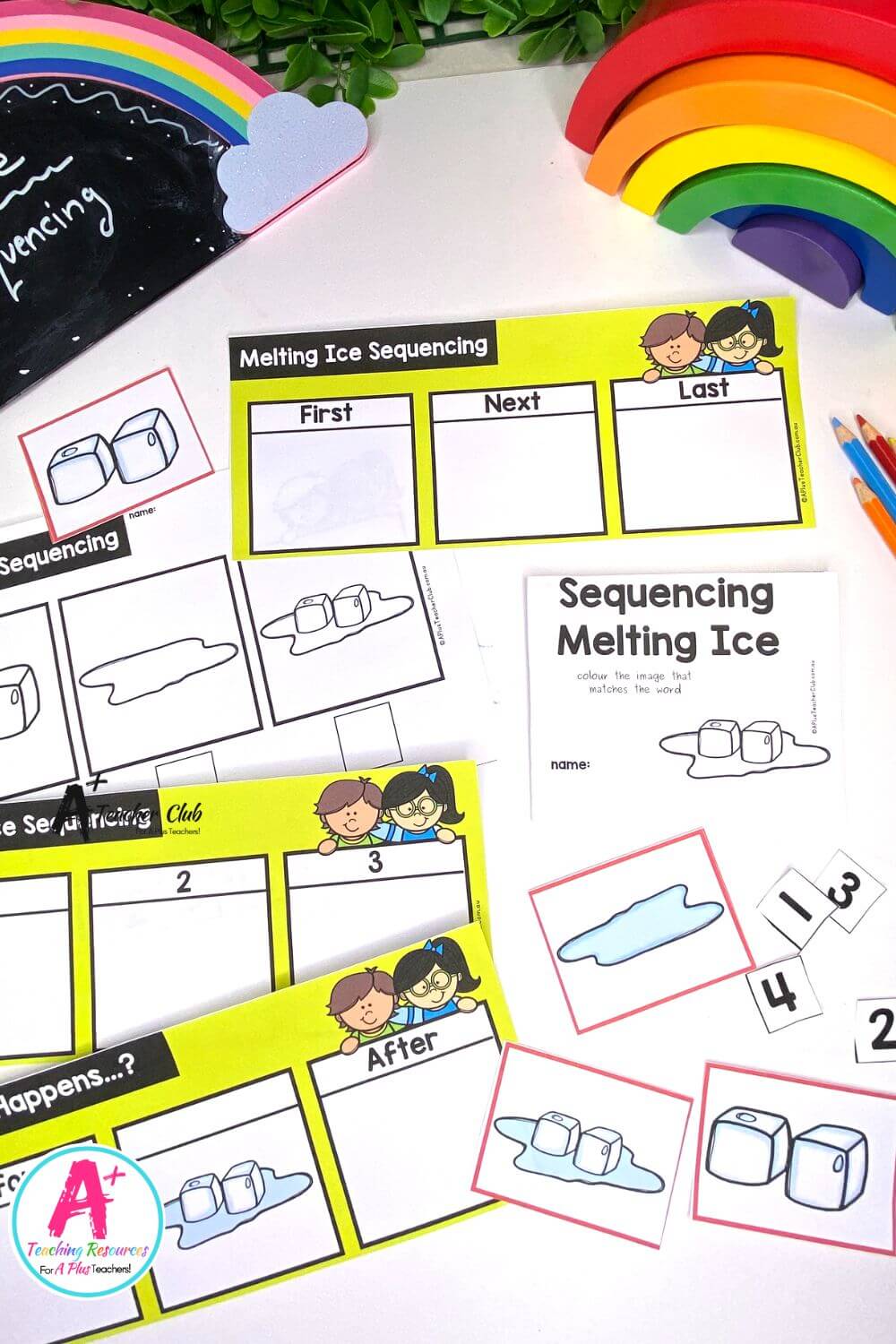 3-Step Sequencing Everyday Events - Melting Ice Activities Pack
