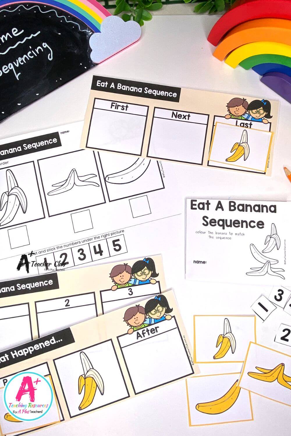 3-Step Sequencing Everyday Events - Eat A Banana Activities Pack