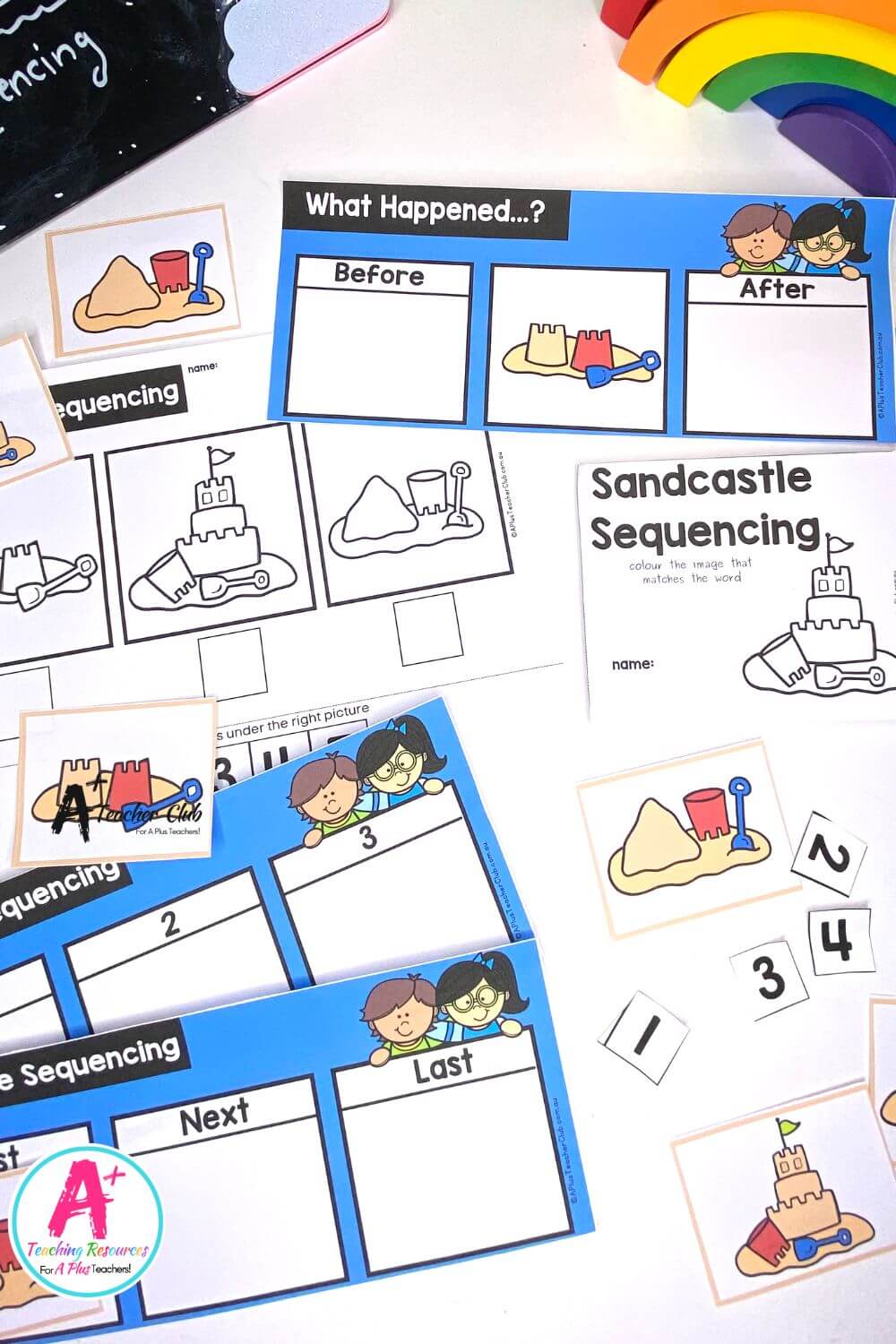 3-Step Sequencing Everyday Events - Build A Sandcastle Activities Pack
