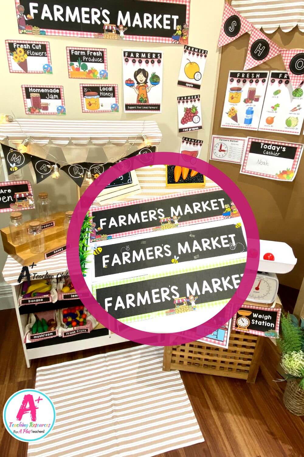 Farmers Market Dramatic Play Shop Banner