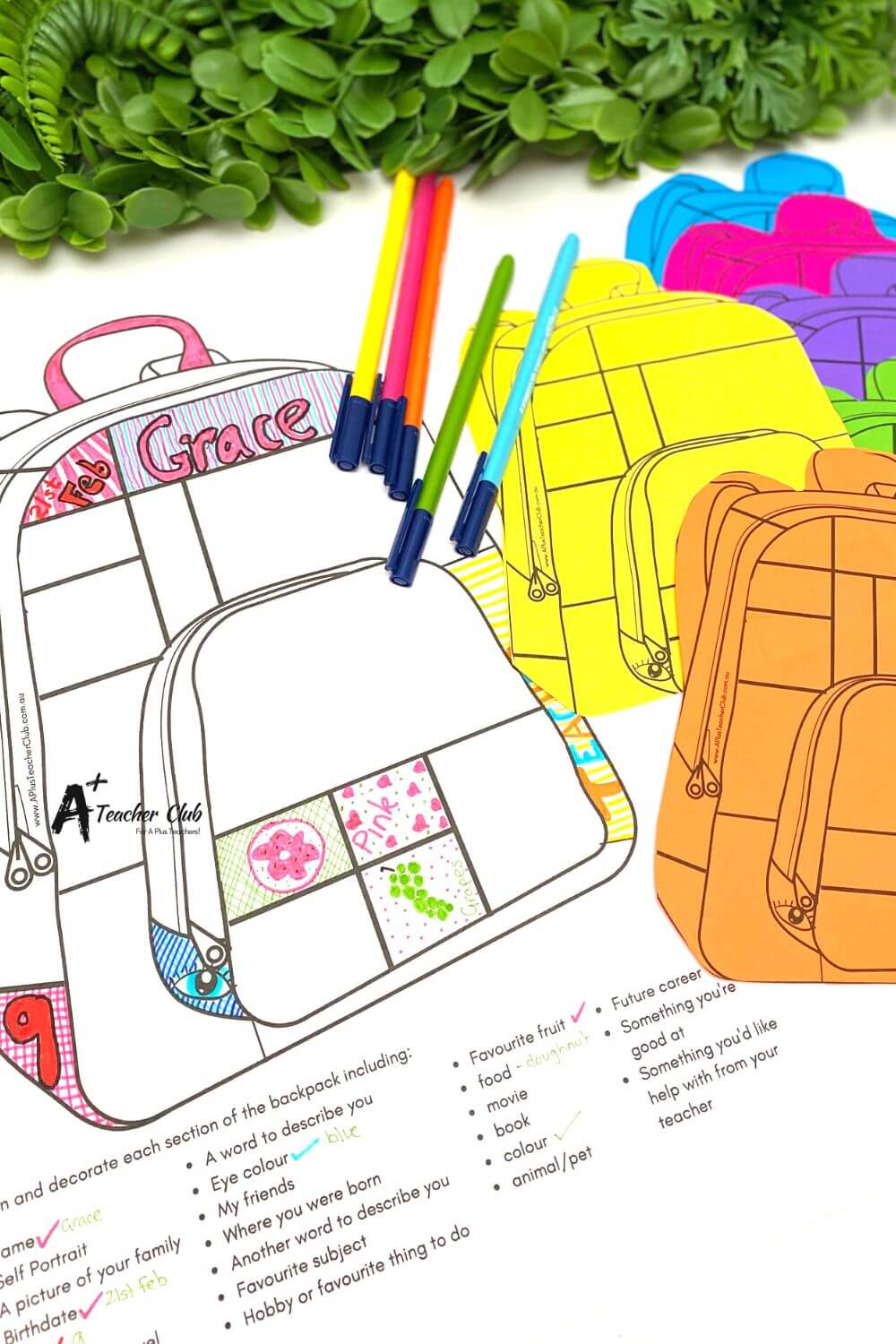 Back To School Backpack Craft