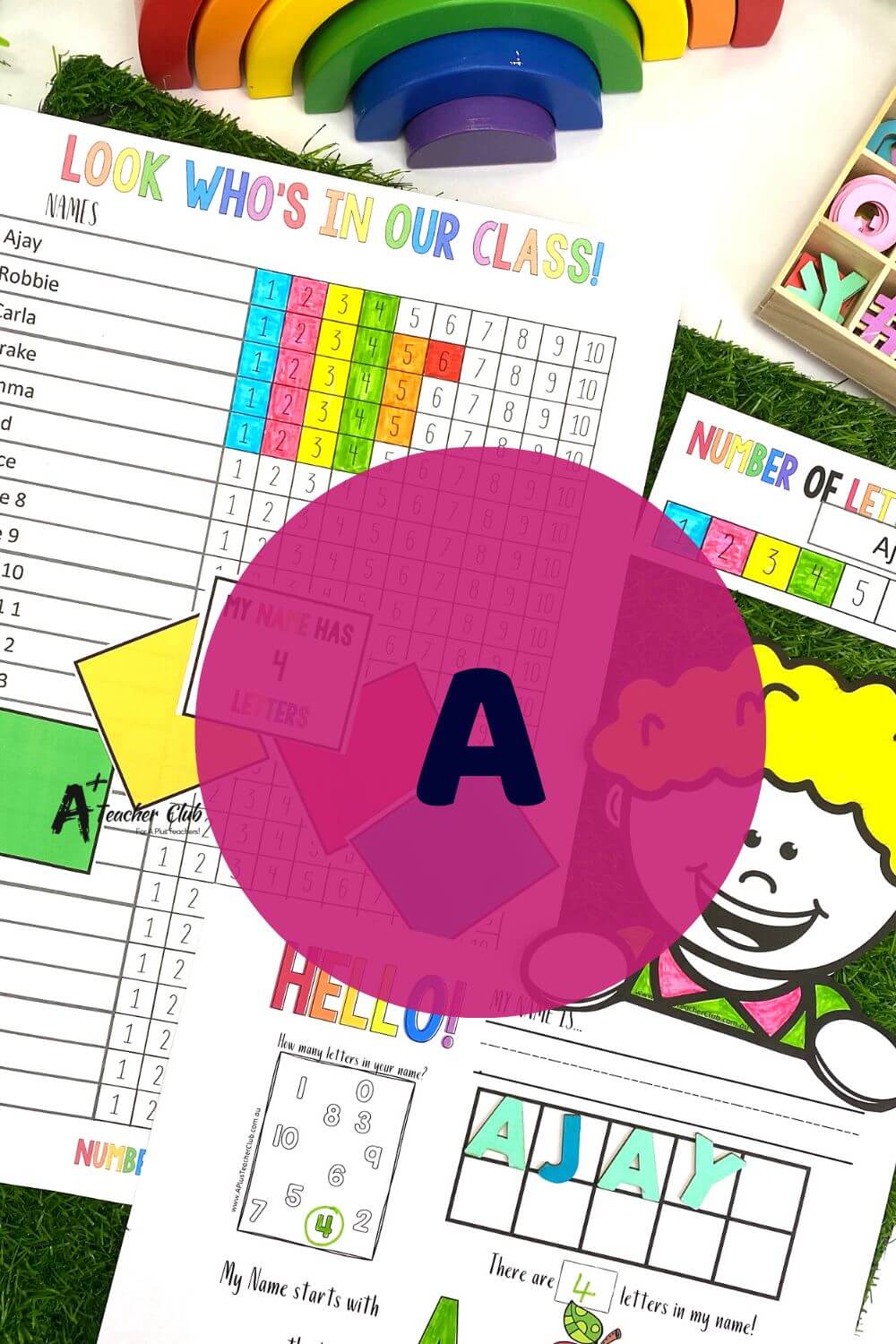 Back To School Names Activity Letter A