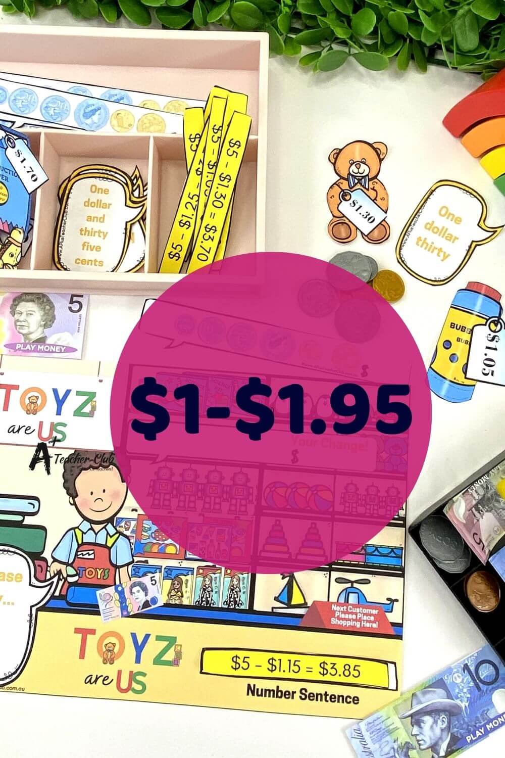 Christmas Maths Toy Shop Money & Change Game ($1-$1.95)