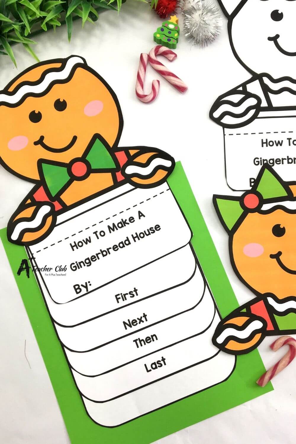Christmas Literacy Gingerbread Procedure Writing Templates