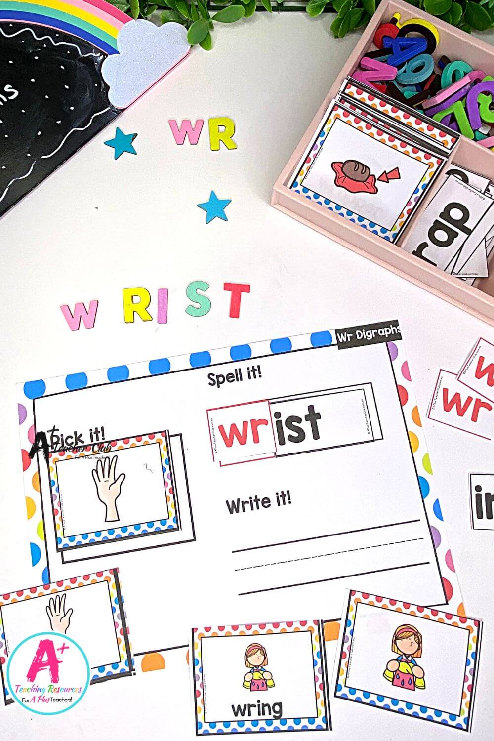 Initial wr Digraph Activities Word Builder