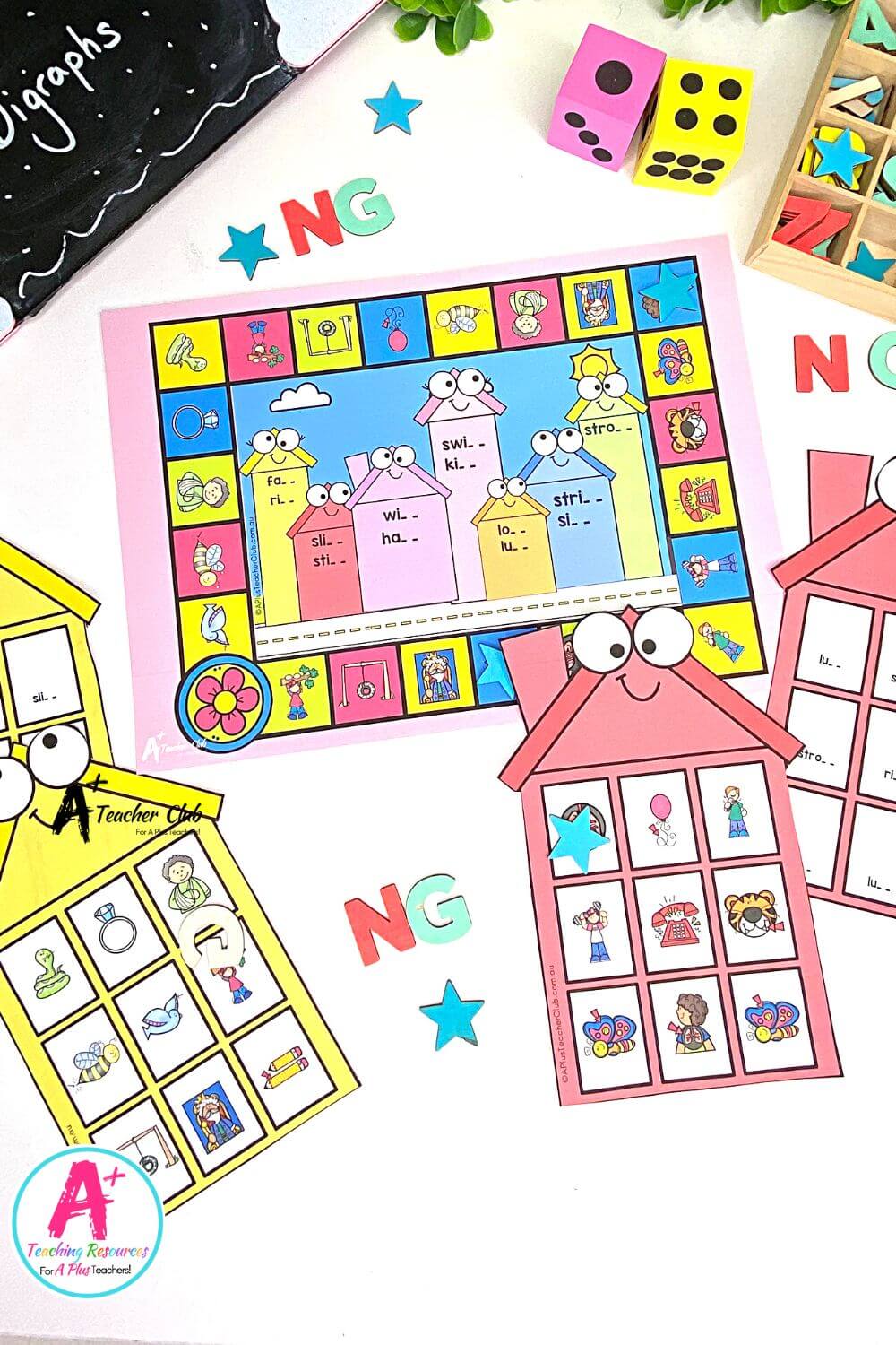 ng Vowel Digraph Activities Board Game