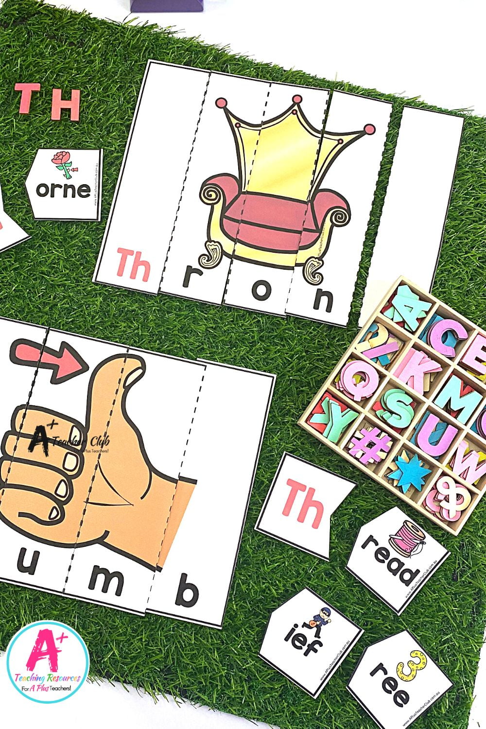 Initial th Digraph Activities Strip Puzzles