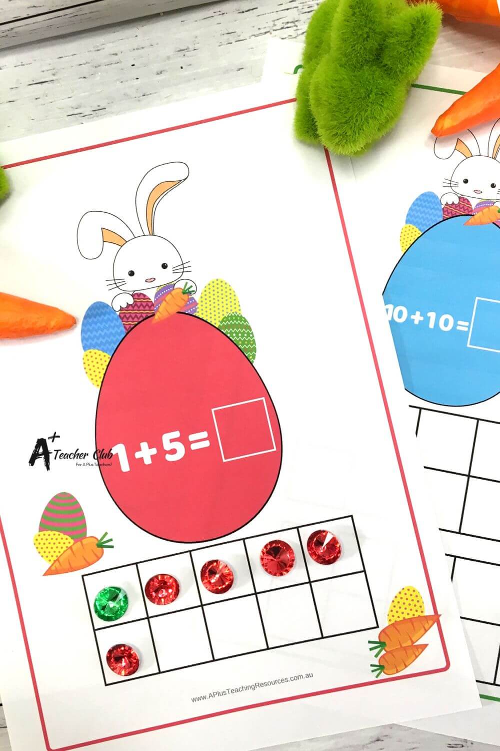 Easter Maths Addition With Ten Frames 1-20