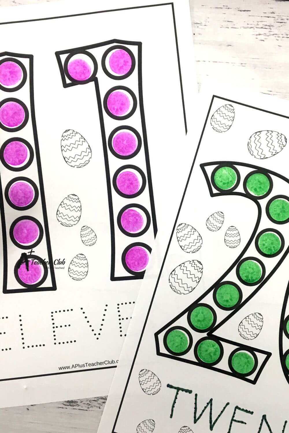 Easter Maths Number Templates 11-20