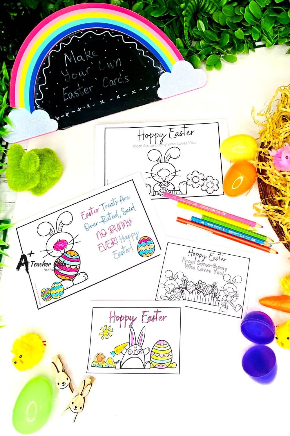 Easter Writing Easter Card Templates
