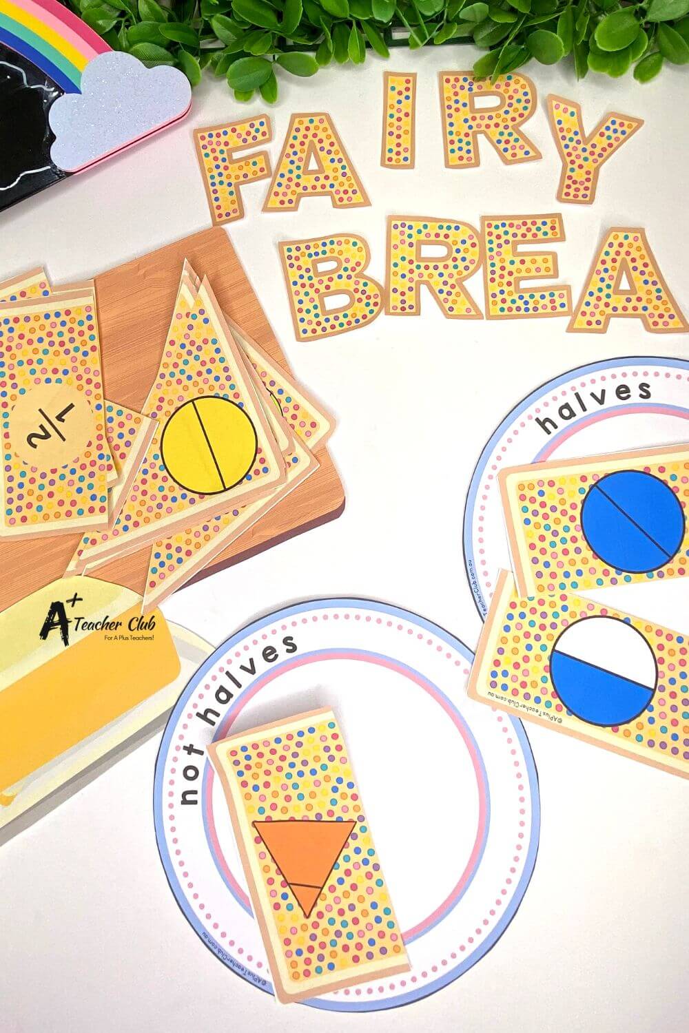 Fraction Of Shapes & Unit Fractions Fairy Bread Sorting Game