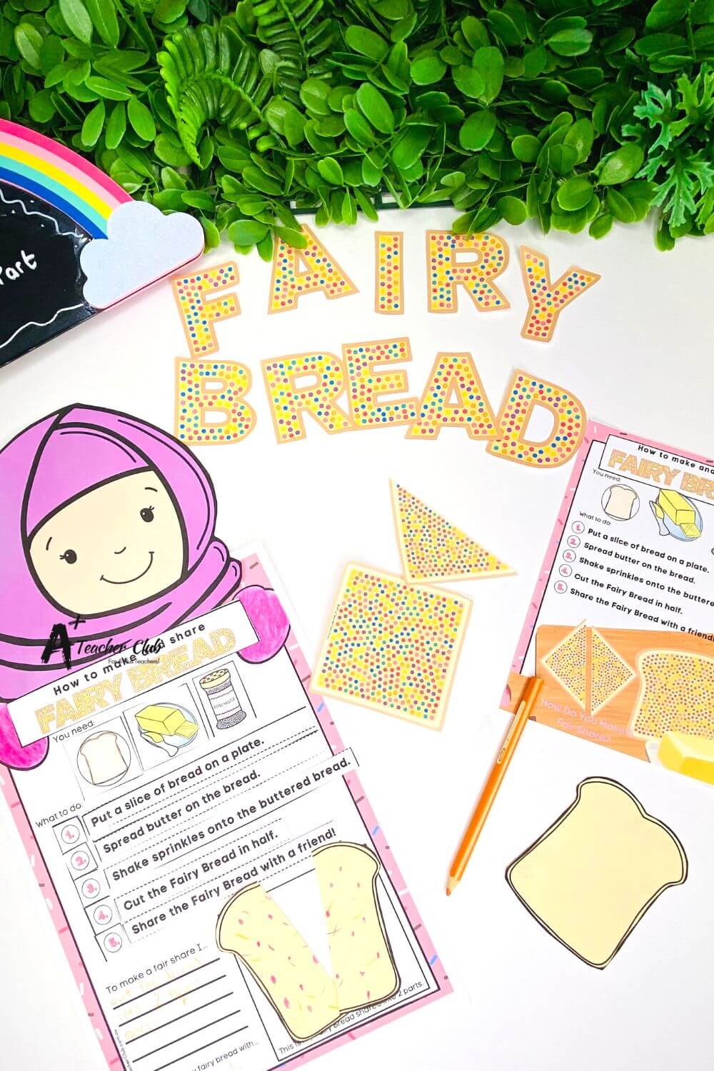 Fraction Halves How To Make Fairy Bread Sequencing Task
