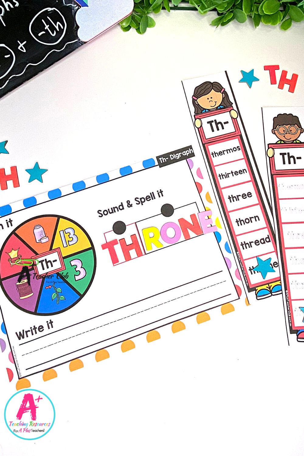 Initial th Digraph Activities Spin & Spell