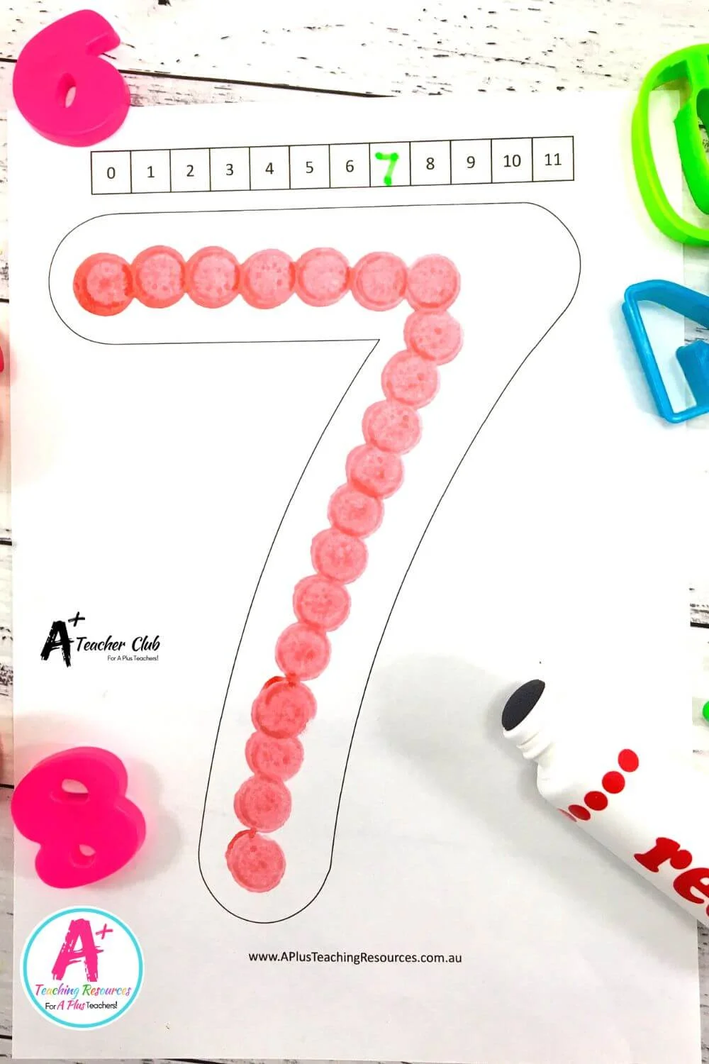 Number Recognition 0-20  Basic Numbers With Number lines  Mats