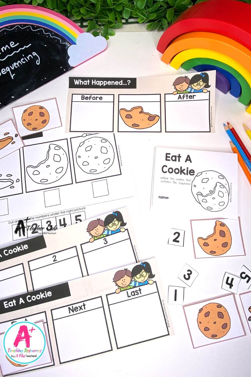 3-Step Sequencing Everyday Events - Eat A Cookie Activities Pack