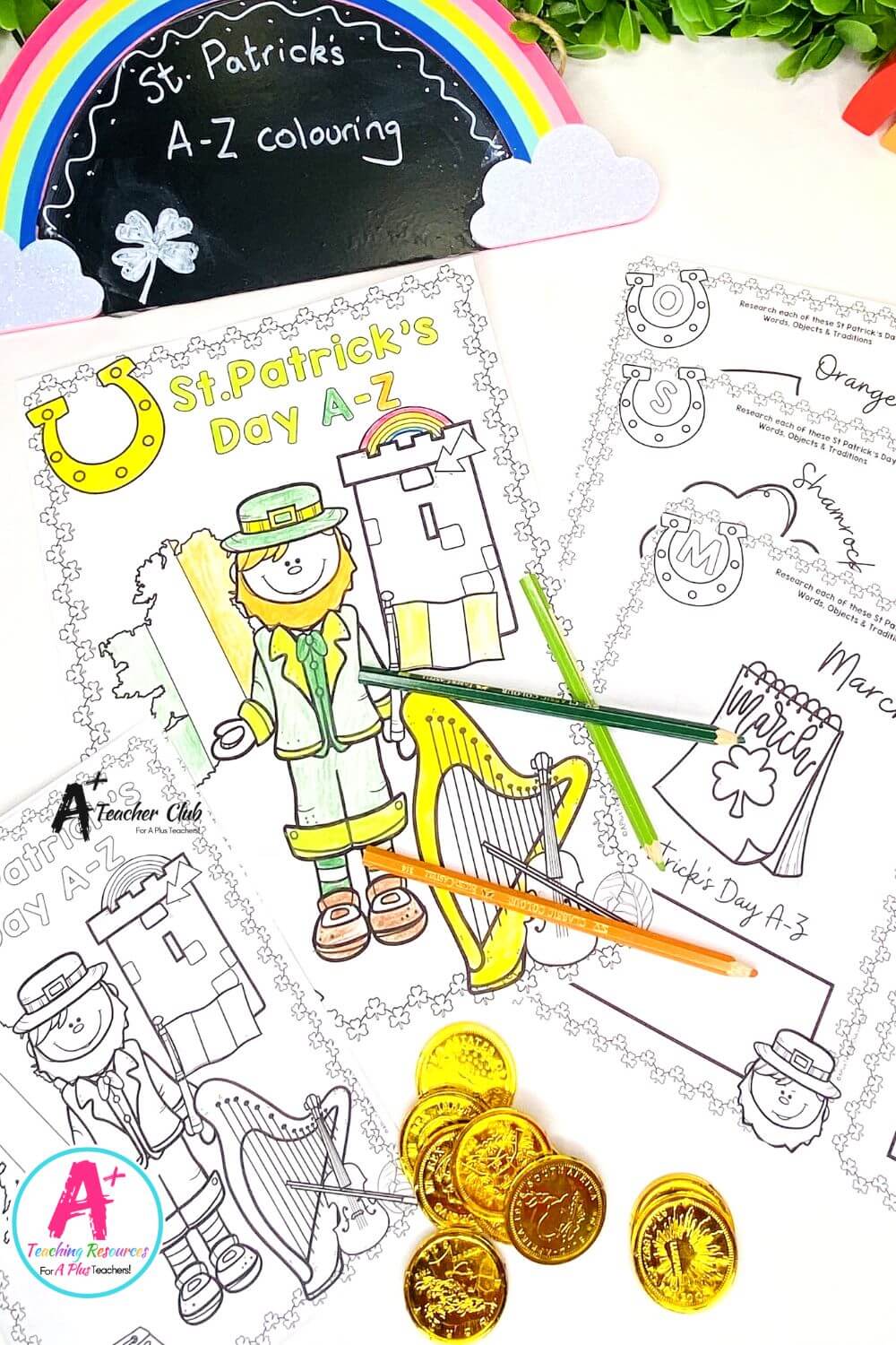 St Patricks Day A-Z Colouring Book