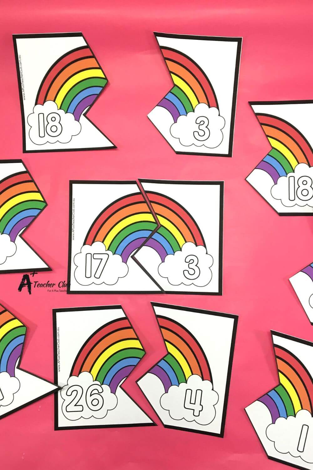 Rainbow Facts To 100 Puzzles