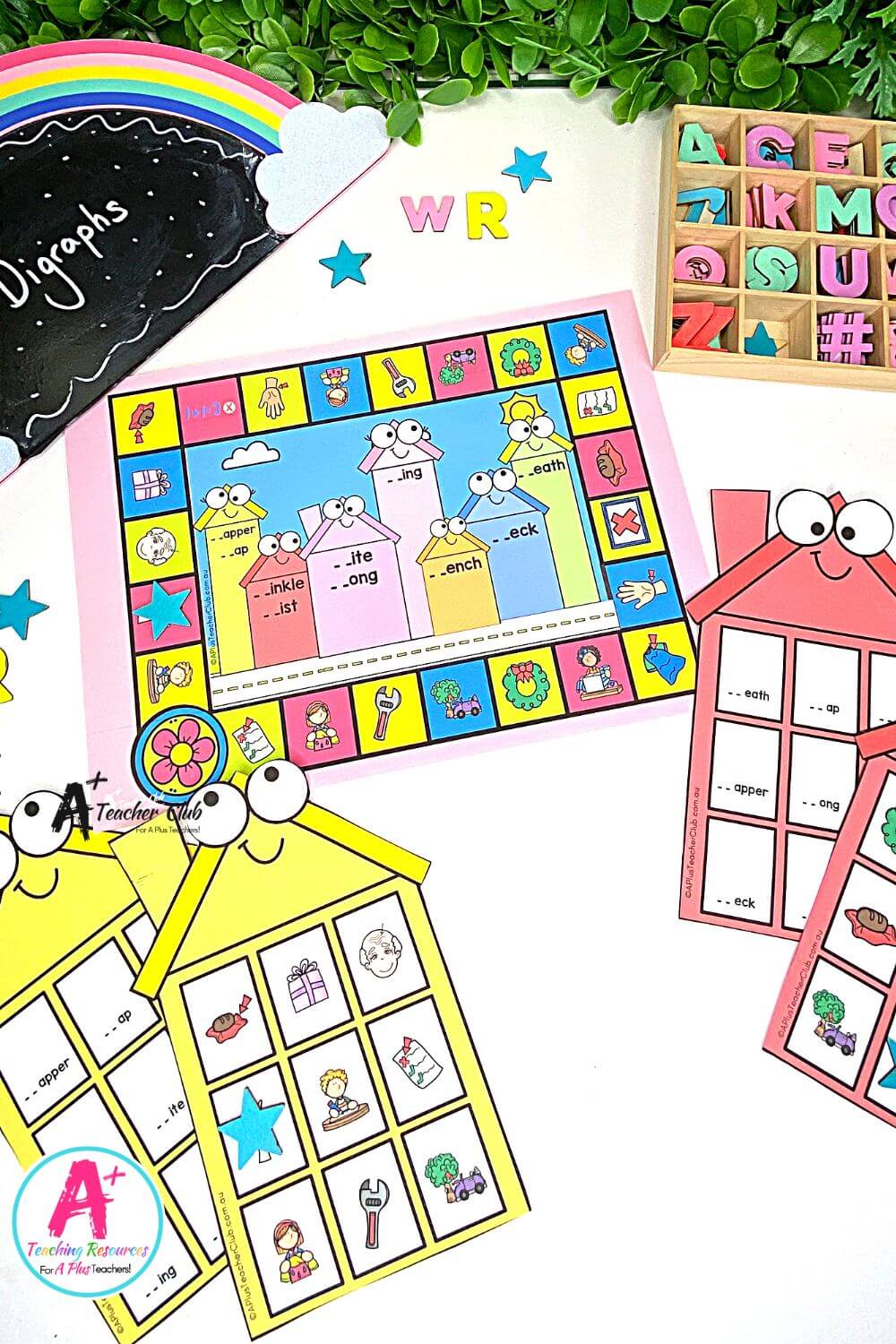 Initial wr Digraph Activities Board Game