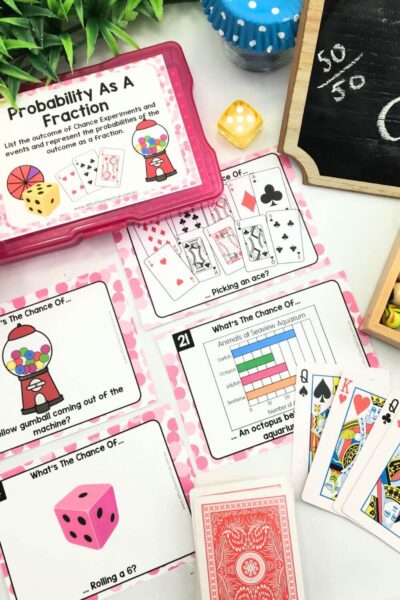 Probability & Chance Task Cards Set 2 - Events As Fractions