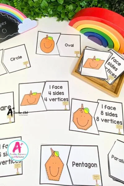 Halloween 2D Shapes Puzzles - Edges & Vertices