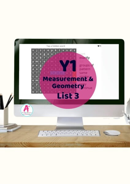 Year 1 Measurement Words List 3
