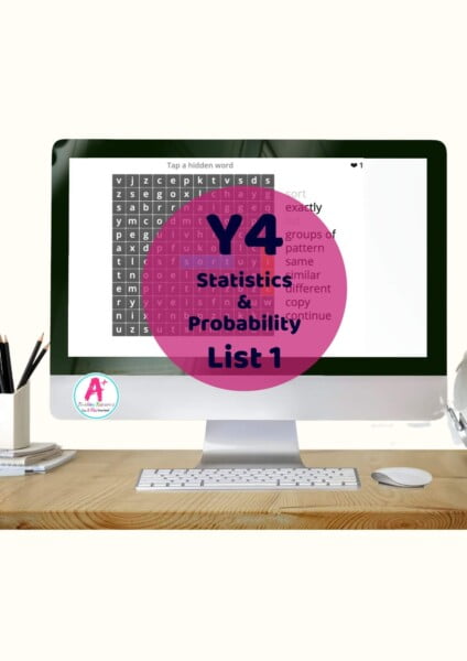 Year 4 Statistics & Probability Words List 1