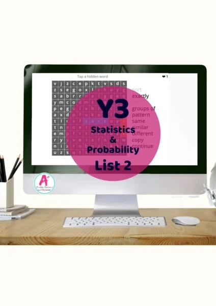 Year 3 Statistics & Probability Words List 2