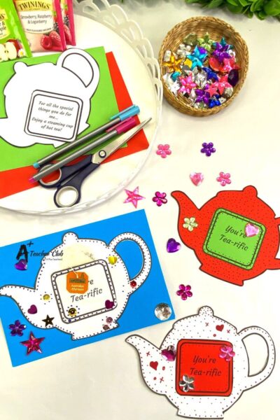 Mother's Day Teapot Card Template