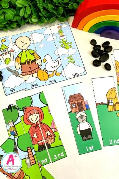 Ordinal Numbers - Fairy Tale Puzzles (1st-6th)