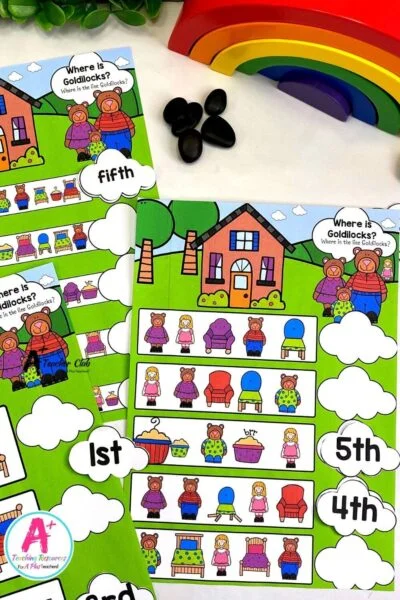 Ordinal Numbers Game - 3 Bears (1st-10th)