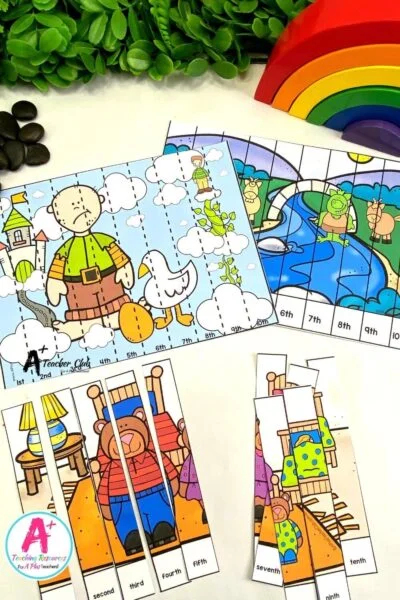 Ordinal Numbers - Fairy Tale Puzzles (1st-20th)