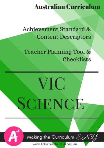 Level 3-4 Teacher Checklists Kit ACV8.4 - Editable - SCIENCE - VIC