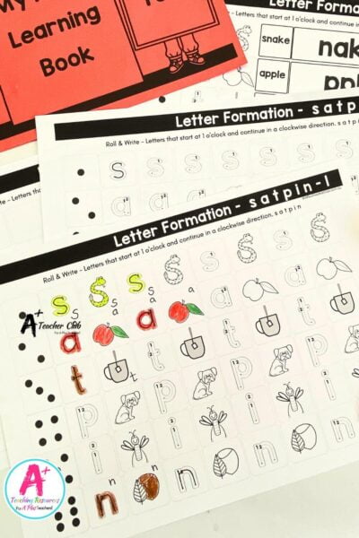 Literacy Worksheets - Letter Formation - Letters & Sounds satpin