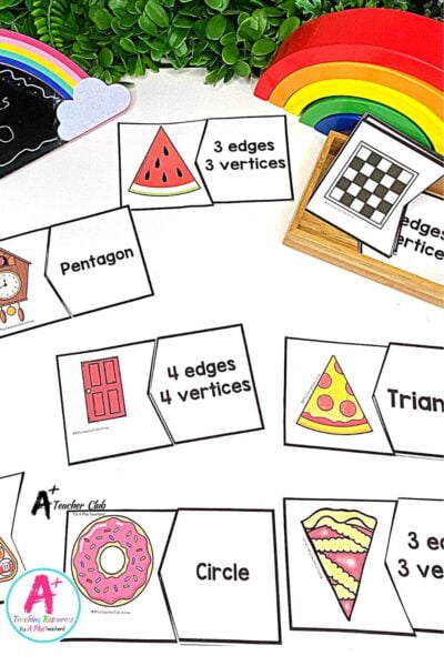 2D Shapes Puzzles - Edges & Vertices - Real Life