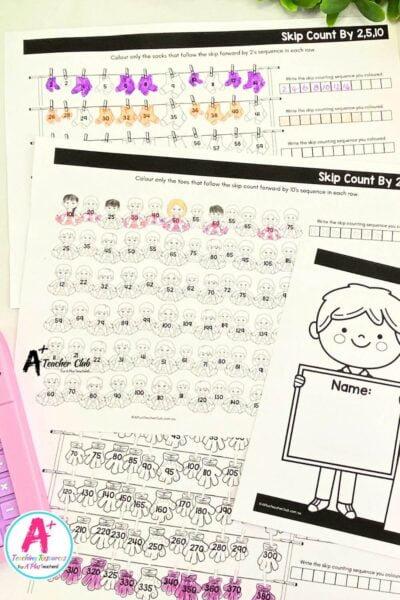 Maths Worksheets - Skip Counting By 2,5,10