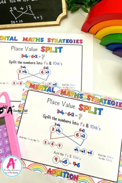 Mental Maths Strategies Posters - Split / Partitioning Decimals 1DP