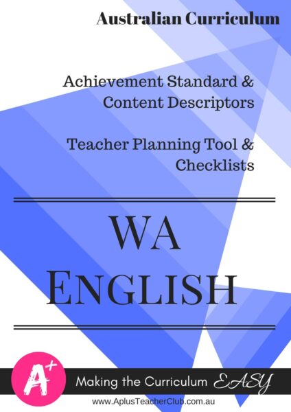 Year 6 Teacher Checklists Kit ACV8.4 - Editable - ENGLISH - WA
