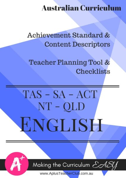 Foundation Teacher Checklists Kit ACV8.4 - Editable - ENGLISH - TAS, SA, NT, ACT, QLD